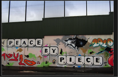Peace by piece mural in N Ireland